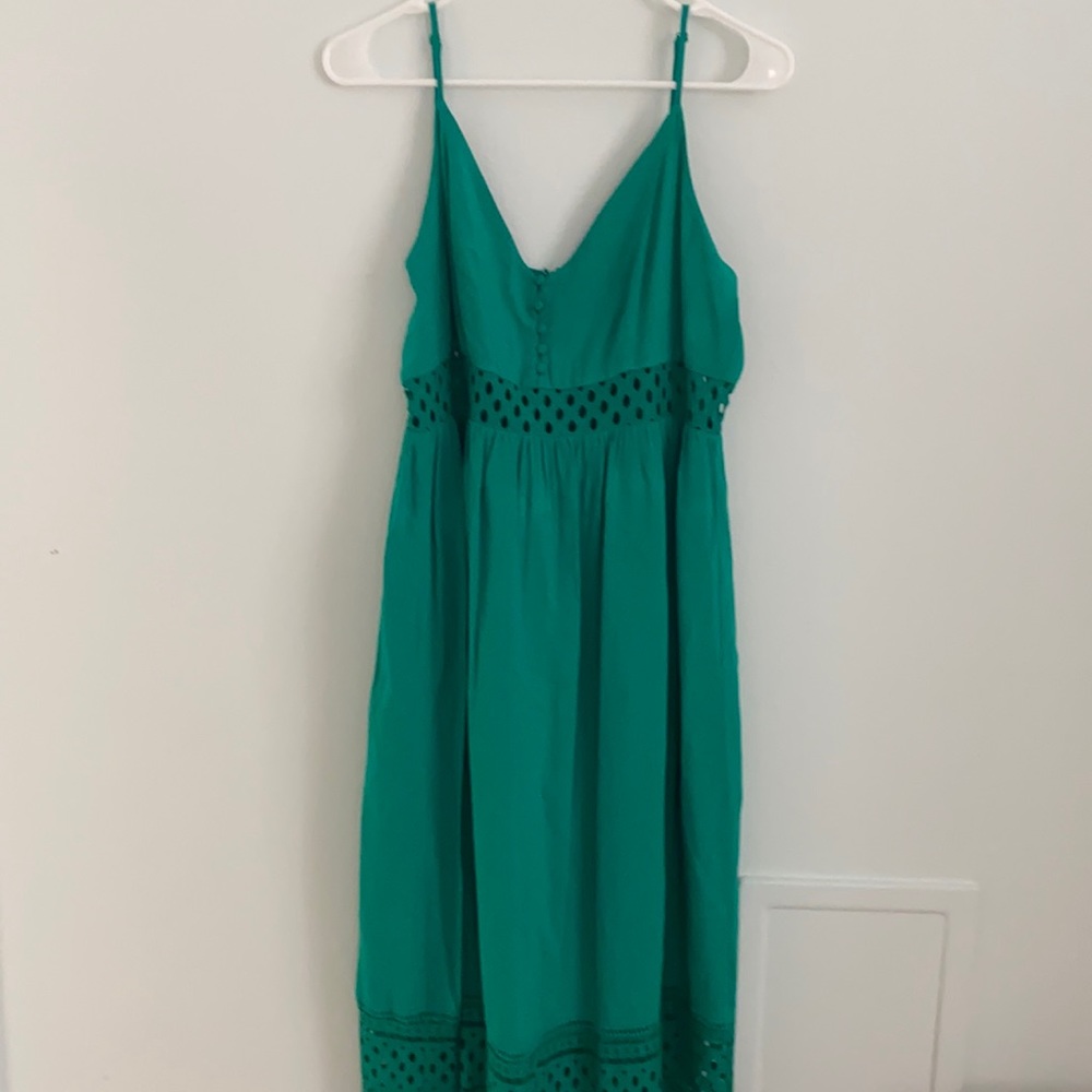 Jack by BB Dakota green maxi dress. Size 8.